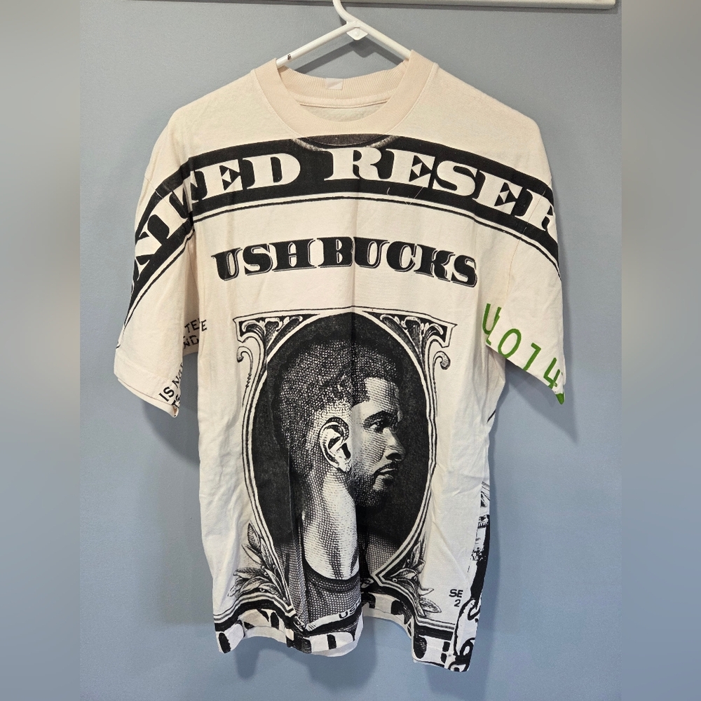 Usher Shirt Mens Medium USHBUCKS Dollar Theme Las Vegas